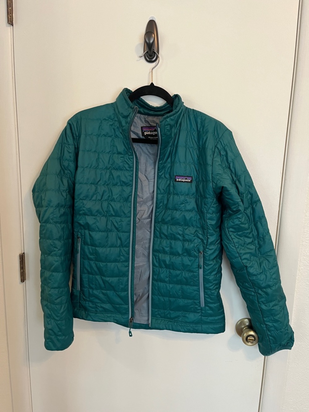 Patagonia Teal Packable Quilted Jacket